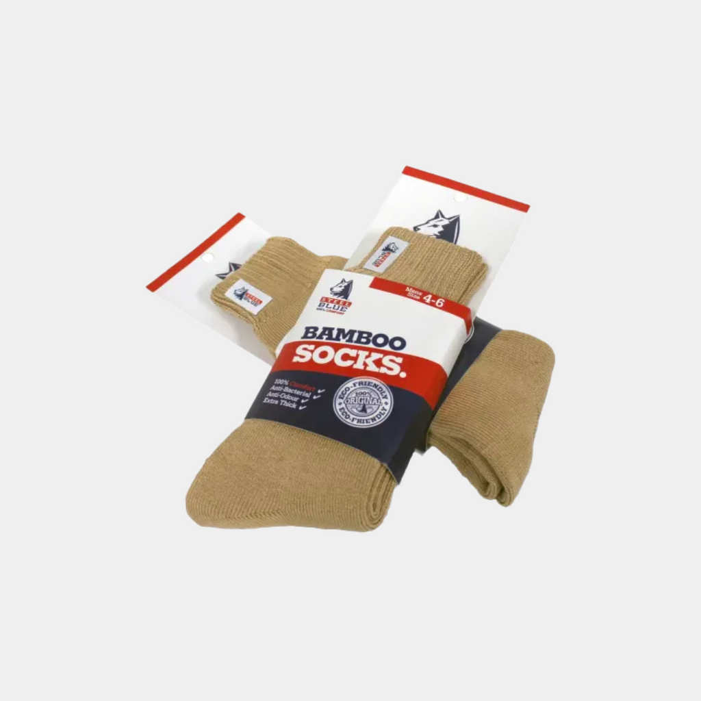 Steel Blue Bamboo Socks